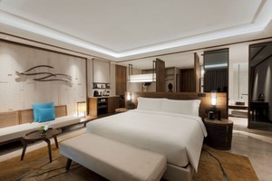 Lits d'hôtel doubles en bois de luxe pour hôtels SHIYI <span class=keywords><strong>InterContinental</strong></span> Resorts - Product Image 3