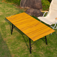Mesa Plegable Portátil para Exteriores, para Picnic y Camping, de Aleación de Aluminio + Tela Oxford, con Bolsa de Almacenamiento