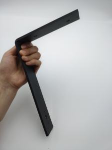 دعامة فولاذية كربونية على شكل حرف L بأربع فتحات لصنع أجزاء الإطارات للرفوف المنزلية الزاوية - Product Image 2