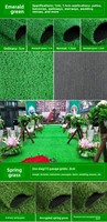 Décoration de pelouse, verdure, gazon synthétique naturel, gazon artificiel, tapis pour aménagement paysager de jardin