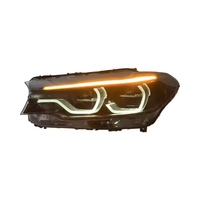 Feux de jour LED modifiés SJC Auto Triple Couleur pour BMW M5 F90 Série 5 G30 G38 2018-2020 Ambre/Jaune/Blanc Accessoires de voiture