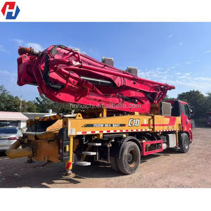 รถปั๊มคอนกรีตติดตั้งบนรถบรรทุกยี่ห้อซานี่ ขนาด 39 เมตร เครื่องยนต์ดีเซล 229 กิโลวัตต์ มาตรฐานยูโร 6 หมุนได้ 360 องศา ผลิตภาพการทำงาน 120 เมตร/ชม. เหมาะสำหรับงานก่อสร้างในเมือง/ชนบท - Product Image 4