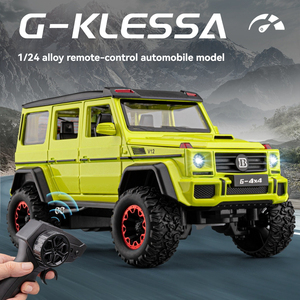 Voiture RC <span class=keywords><strong>4x4</strong></span> G500 en alliage 1:64 2.4G, modèle miniature, portes ouvrables, lumières, son, télécommande 5 canaux, portée 30m, pour enfants - Product Image 2