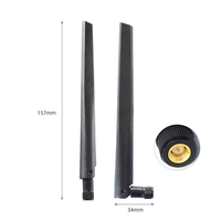 Antenne WiFi verticale omnidirectionnelle double bande 2,4 GHz 5,8 GHz à gain élevé avec connecteur SMA pour routeur WiFi