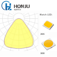 Lentilles optiques en PMMA pour éclairage intérieur commercial et industriel, lentilles en acrylique OEM pour projecteur linéaire de type boîte à chaussures, lentilles pour projecteur LED de rue