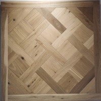 Natürliche Farbe Versailles weißer Eichen boden Holz parkett Design Form Parkett Mosaik Holz fliesen Engineered Floor ing