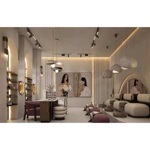 Design d'intérieur moderne pour salon de manucure et de beauté, mobilier de salon commercial sur mesure, décoration minimaliste pour salon de manucure - Product Image 5