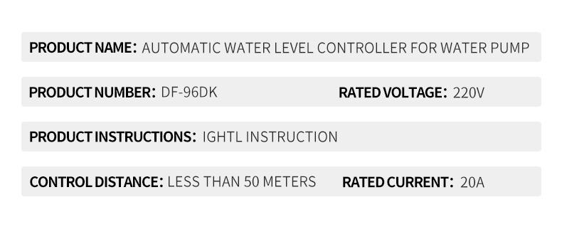220V DF-96DK automatic water level controller switch water tank level ...