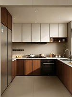 Kustomisasi Lemari Dapur Aluminium Anti Air Anti Karat untuk Seluruh Rumah oleh Huajia dengan Desain Minimalis Modern dan Ukuran Sesuai Pesanan