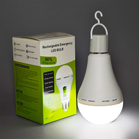 Vente directe d'usine ampoule led portable de bonne qualité haute luminosité contrôle facile rechargeable longue durée lumière de secours