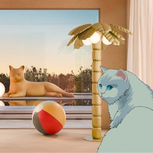 Atelier Biagetti Palm <b>Tree</b> 130 Cm Floor Lamp <b>Led</b> <b>Light</b> Switch Control 2 Year Warranty - Product Image 2