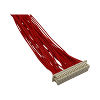 Conector de Bajo Perfil HRS DF20A de Doble Hilera con Paso de 1.0mm, Carcasa para Conexión Placa-Cable, UL10064 28AWG FEP 150C para Computadora y Motocicleta