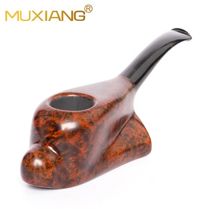 MUXIANG Briarwood Tobacco Pipe Free Type Filtered Smoking Pipe For Men Wholesale - Product Image 3