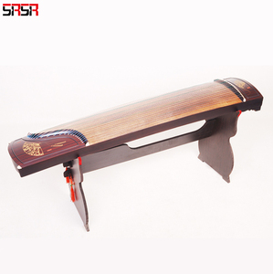 中国古代楽器 Guqin-中国のウジ/zhongniスタイルの作品,7弦,アンティーク
