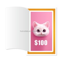 Billets de jeu à gratter personnalisés de haute qualité avec animaux, à fenêtre unique, pour jeu de hasard