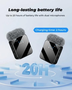 New Portable Noise Wireless Tiny Dual Mini Wireless MicrophoneReduction Collar Clip <b>Microphone</b> <b>for</b> Teacher - Product Image 4