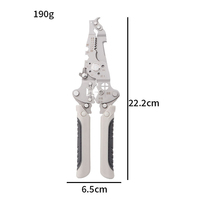 Pince à dénuder pliable 25-en-1 en acier inoxydable 420J2 pour électricien avec couteau à crochet et testeur de tension – Vente en gros