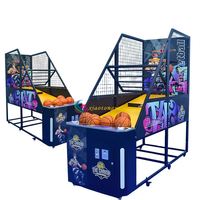Machine de jeu de basket-ball de rue commerciale, système de notation électronique anglais, nouveau design pliable, métal 3D, garantie 1 an, durable