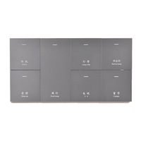 Système de contrôle vocal pour hôtel Smart Home fort courant 10A 240V WiFi grande carte PC sans bordure lumière tactile WiFi Switch