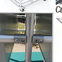 Tube Lean en alliage d'aluminium de 28 mm, léger et modulaire, pour table de travail Lean Manufacturing, chariot à matériaux, longueur personnalisée