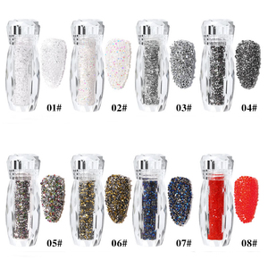 Diamantes de imitación de neón para mujer, joyería de Metal, constelaciones, redondos, coloridos, Natural, diseño para decoración de <span class=keywords><strong>uñas</strong></span> 3D - Product Image 3