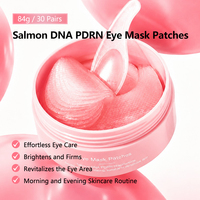Patchs pour les yeux OEM au DNA de saumon PDRN pour rajeunir et réduire les poches sous les yeux avec Glow Jelly, patchs masques pour les yeux à la niacinamide pour les cernes