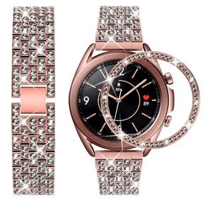 <span class=keywords><strong>Bracelet</strong></span> de montre en métal diamant de luxe 20mm 22mm pour <span class=keywords><strong>Samsung</strong></span> Galaxy <span class=keywords><strong>Watch</strong></span> 4 Classic <span class=keywords><strong>5</strong></span> <span class=keywords><strong>Pro</strong></span> 40/44/46/42/45mm <span class=keywords><strong>Bracelet</strong></span> - Product Image 6