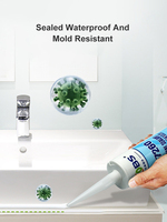 KJ-7260 TOBS 300ml/600ml blanc étanche résistant aux hautes températures mastic de Silicone neutre pour sceller l'adhésif de verre pour