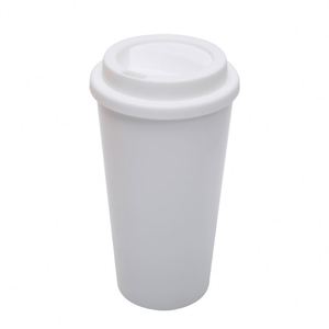 16oz BPA free nhựa Hot cốc cà phê tái sử dụng để đi <span class=keywords><strong>Mug</strong></span> Hot & đồ uống lạnh Tumbler với SIP Nắp - Product Image 2