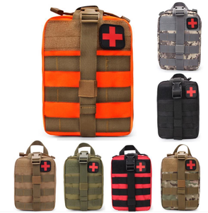 Negro Camo Rojo Portátil Urbano Supervivencia al aire libre Táctico Primeros auxilios Desastre Terremoto Kit Bolsas DE EMERGENCIA Kits Tarjeta en Molle - Product Image 2