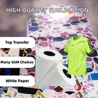 Papier de sublimation à séchage rapide, petit rouleau, 100 g/m², 80 g/m², 90 g/m², 61 g/m², largeur personnalisée 0,61 cm, 1,118 cm, 0,914 mm, 1,62 mm