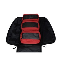 Sac à dos médical de premiers soins tactiques avec trois pochettes sac médical d'urgence doublure en polyester fermeture à glissière