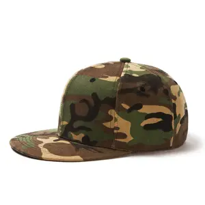 China Atacado Plain Barato Alta qualidade Customize camo Snapback chapéus camuflagem digital Camo plano bill Snapback cap