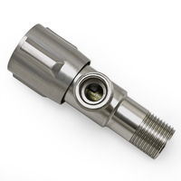 Robinet d'arrêt d'angle avec inverseur, vanne à boisseau sphérique 1/2 pouce, raccord de plomberie pour salle de bain et cuisine, fabricant OEM