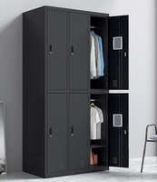 Casier en métal pour portes et tiroirs, armoire de stockage, personnel d'école, gymnastique commerciale, en acier coloré, 1, 2, 3, et 4 portes, armoires de remplissage colorées