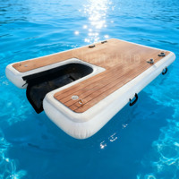 Rampe gonflable portable pour bateau, rampe flottante, échelle aquatique pour animaux de compagnie, bateau ou piscine, plateforme flottante, rampe pour chien