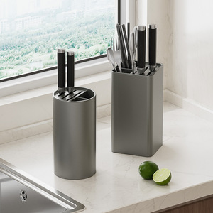 Yimijia Knife Rack With Chopstick Holder Pet Material Kitchen Countertop Storage <b>Box</b> For Cutlery Organization - Product Image 2