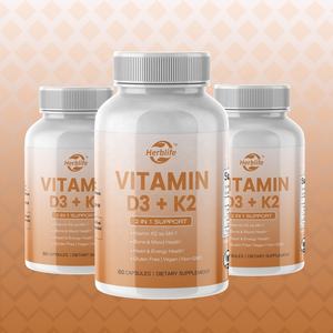 Ventes chaudes de vitamines et de compléments alimentaires OEM ODM, capsules de vitamine D3 K2 MK7 - Product Image 2