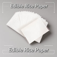 Papier gaufré comestible de qualité alimentaire A4 0,35/0,65 mm, papier de riz imprimable personnalisé pour la pâtisserie, fournitures de décoration de gâteaux
