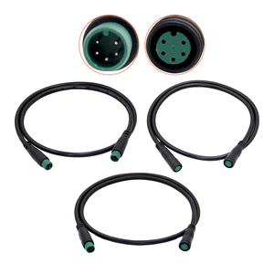 Câble d'extension M8 5 broches 60 cm, connecteur circulaire, assemblage de fil en caoutchouc PVC pour connexion de pièces de vélo électrique - Product Image 1