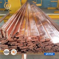 Barre de cuivre C10100 T1 T2 Cu-OF Cu-ETP Barre plate en acier Barre de cuivre plate 3mm 6mm 8mm Barre de cuivre solide Barre plate en cuivre