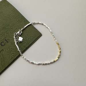 Ensemble de Bijoux Fins de Luxe pour Femme, 100% Véritable Argent <span class=keywords><strong>Sterling</strong></span> 925, Géométrique Vintage, Perles Argentées et Dorées, Colliers et Bracelets - Product Image 3