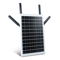 Routeur WiFi 6 solaire 4G avec emplacement pour carte SIM, routeur solaire extérieur étanche, convertit 4G LTE en WiFi double bande et Ethernet Gigabit
