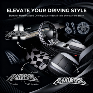 พรมปูพื้นรถยนต์ลายแฟชั่นพร้อมการพิมพ์ที่ทนทานต่อการซีดจางสำหรับตกแต่งภายในรถยนต์และเป็นของขวัญ - Product Image 3