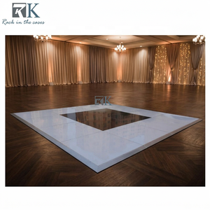 Paneles de Madera Contrachapada para Pista de Baile, Estilo Checker, Blancos y Negros, con Acabado Brillante, para Decoración de Bodas y Eventos - Product Image 3