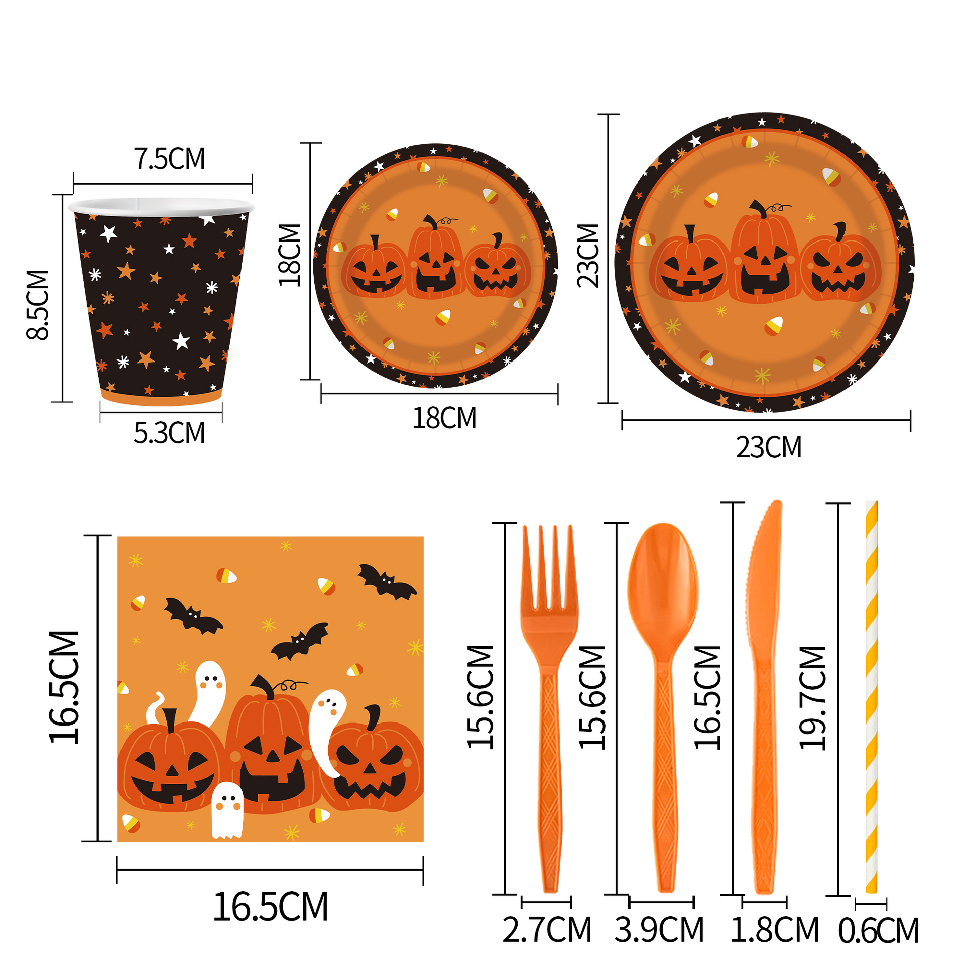 Paquet de 10 pailles grises