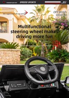 Véhicule tout-terrain électrique pour enfants, deux places, voiture télécommandée, véhicule électrique à roulettes pour garçons et filles avec certification CE EN71