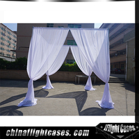 Système de tringles et de rideaux robustes / Support de toile de fond réglable / Cadre d'affichage pour événements et mariages