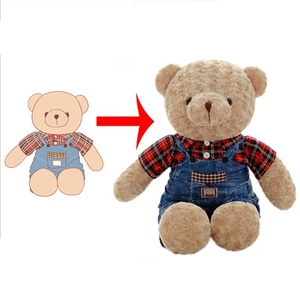 Fibra de poliéster Super suave OEM cosas muñeca de peluche de felpa oso de peluche juguetes <span class=keywords><strong>vale</strong></span> la pena un vistazo. - Product Image 1