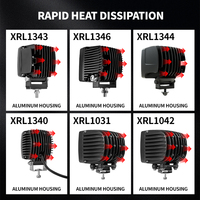 Lámpara de Trabajo LED Nórdica de 60w 90w 55w, Cuadrada, Resistente al Agua, para Vehículos Industriales, Excavadoras, Camiones, Tractores, 12v 24v